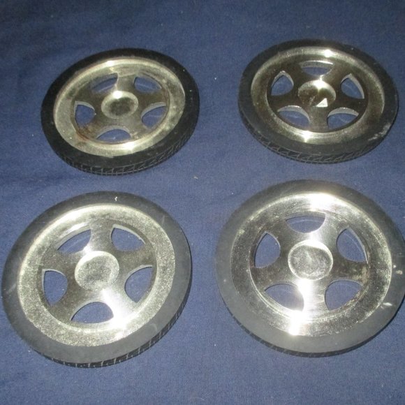 A lot of 4 Racing Tires Drink Coasters - Picture 3 of 4